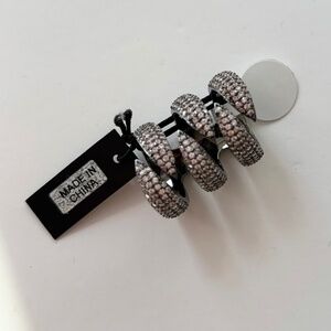 Noir NYC cubic zirconia claw ring